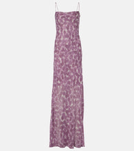 Dries Van Noten Printed silk chiffon slip dress. Dries Van Noten 印花真丝雪纺吊带裙