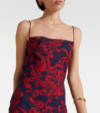 Dries Van Noten Printed silk georgette maxi dress