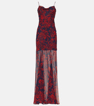 Dries Van Noten Printed silk georgette maxi dress. Dries Van Noten 印花真丝乔其纱长裙
