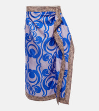 Dries Van Noten Printed silk twill wrap skirt - Dries Van Noten 印花真丝斜纹裹身裙