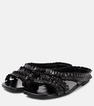 Dries Van Noten Ruffled leather sandals