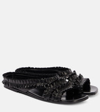 Dries Van Noten Ruffled leather sandals