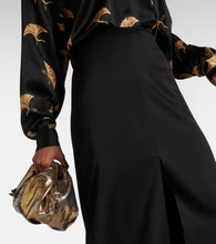 Dries Van Noten Satin  maxi skirt