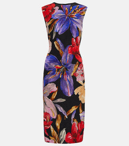 Dries Van Noten Satin midi dress