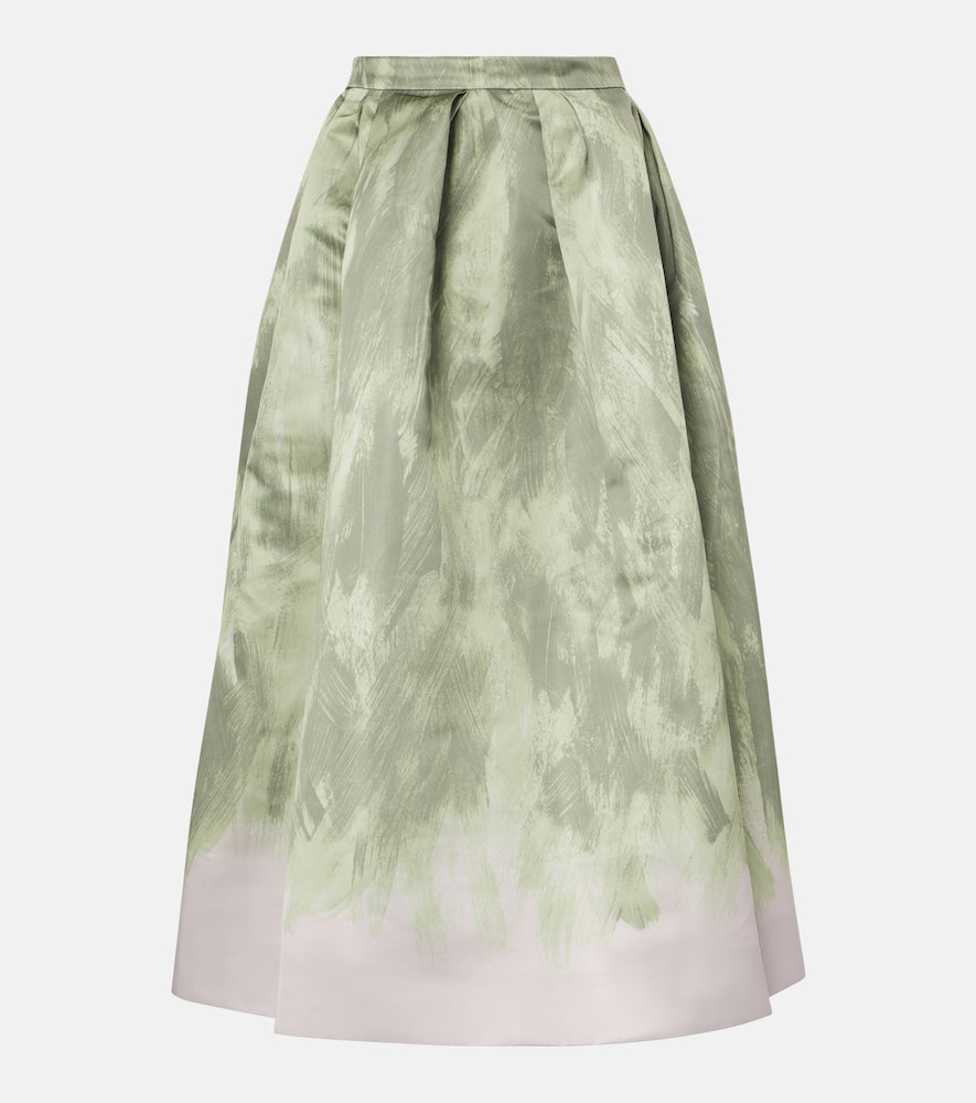 Dries Van Noten Satin midi skirt - Dries Van Noten 缎面中长半身裙