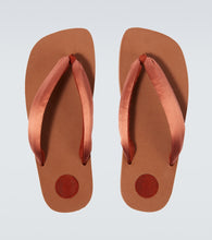 Dries Van Noten Satin thong sandals