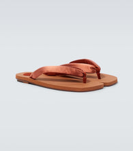 Dries Van Noten Satin thong sandals