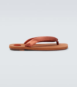 Dries Van Noten Satin thong sandals