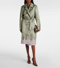 Dries Van Noten Satin wrap coat