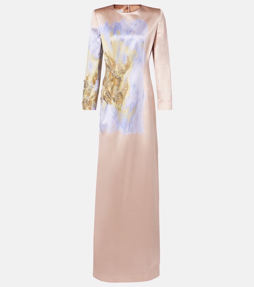 Dries Van Noten Sequined cotton and silk gown. Dries Van Noten 亮片棉丝礼服