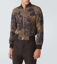 Dries Van Noten Sequined floral-appliqu√É¬© bomber jacket