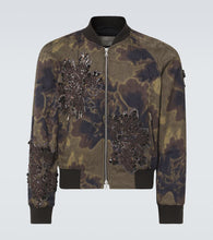 Dries Van Noten Sequined floral-appliqu√É¬© bomber jacket