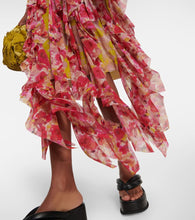 Dries Van Noten Silk-blend floral midi dress