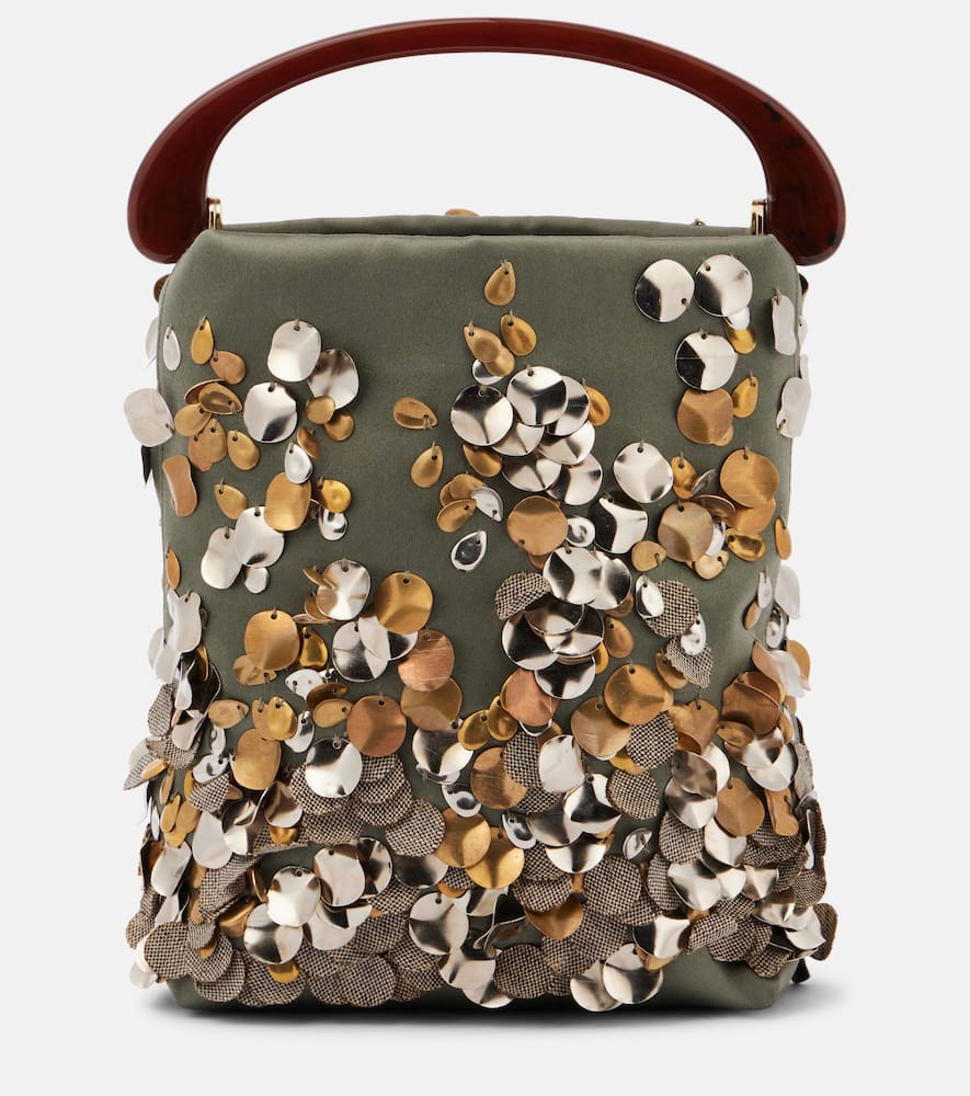 Dries Van Noten Small embroidered tote bag. Shop Dries Van Noten Top-Handle Bags for women now.