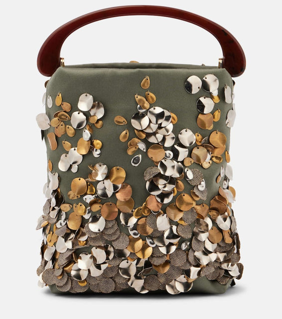 Dries Van Noten Small embroidered tote bag. Shop Dries Van Noten Top-Handle Bags for women now.