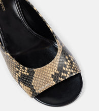 Dries Van Noten Snake-effect leather mules