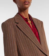 Dries Van Noten Striped linen-blend blazer