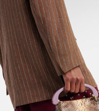 Dries Van Noten Striped linen-blend blazer