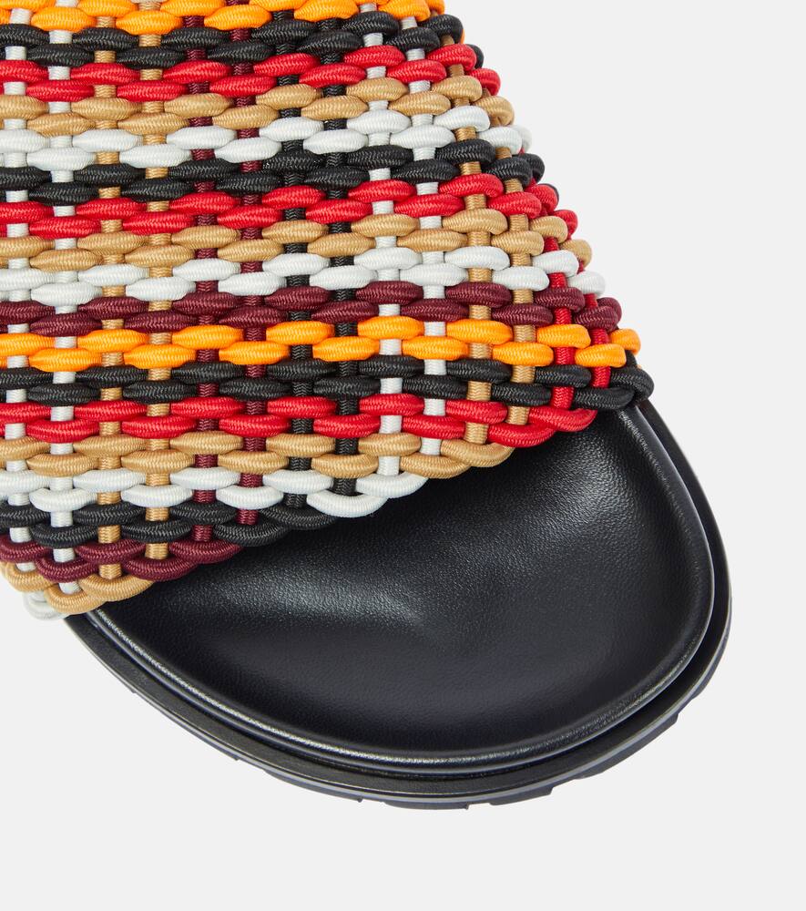 Dries Van Noten Striped slides