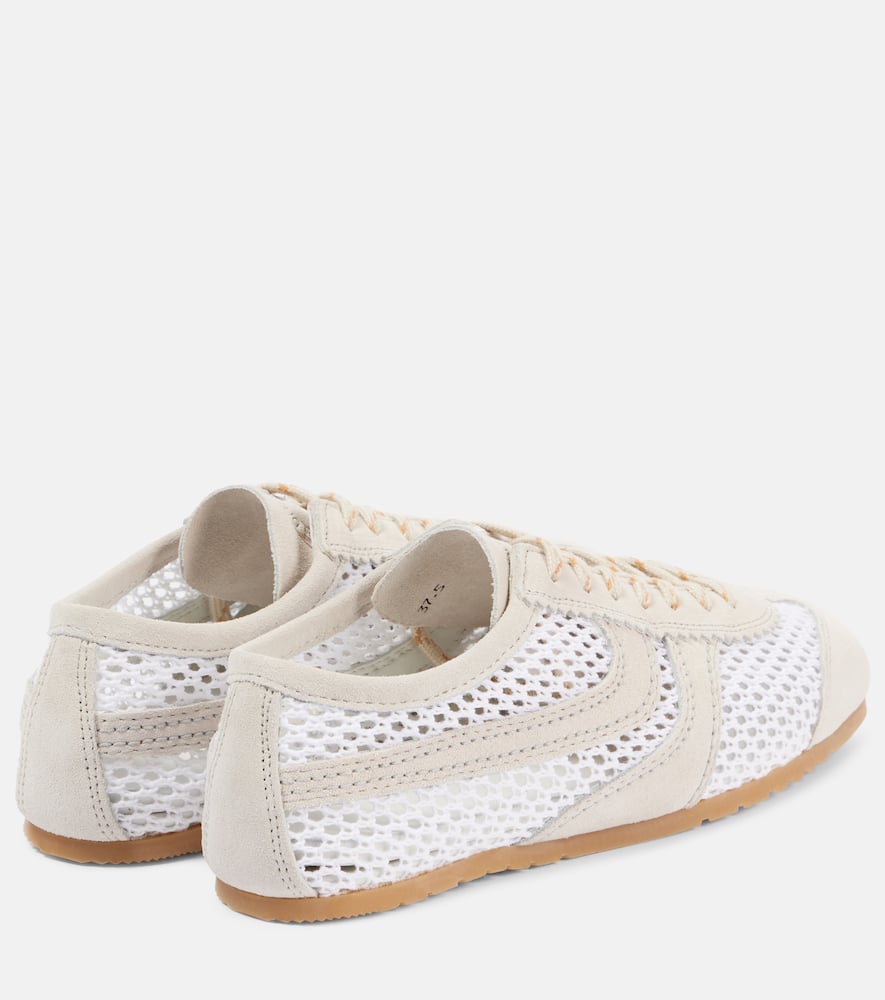 Dries Van Noten Suede-trimmed sneakers