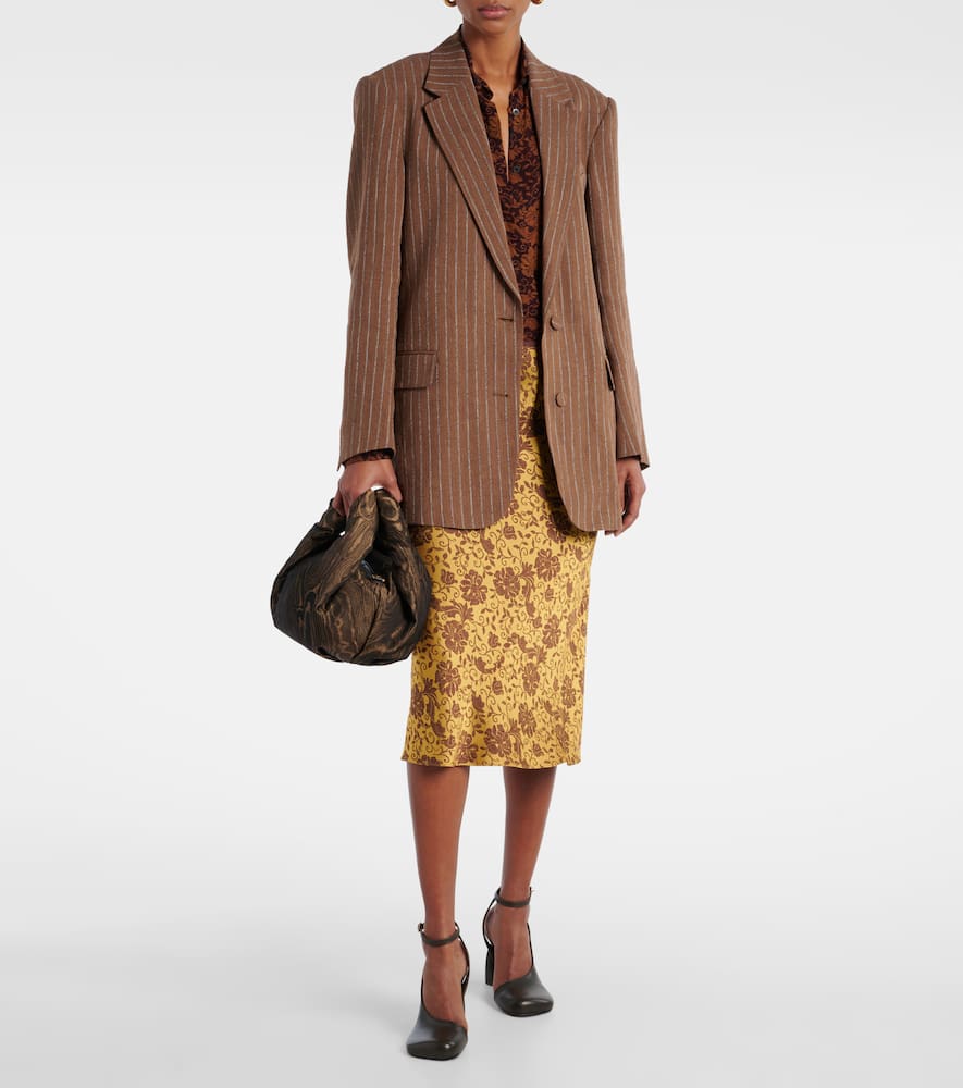 Dries Van Noten Twist jacquard tote bag