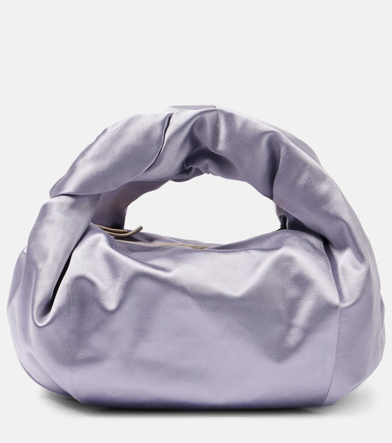 Dries Van Noten Twist satin tote bag. Shop Dries Van Noten Top-Handle Bags for women now.