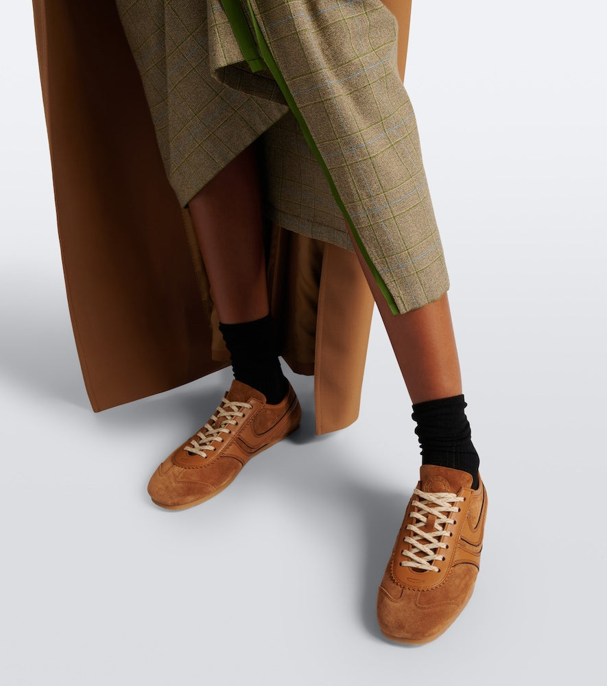 Dries Van Noten Leather and suede sneakers (Brown) - Low-Top Sneakers