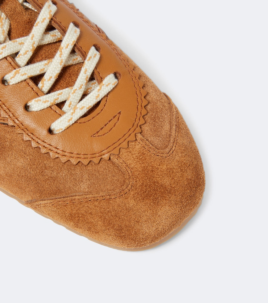 Dries Van Noten Leather and suede sneakers (Brown) - Low-Top Sneakers