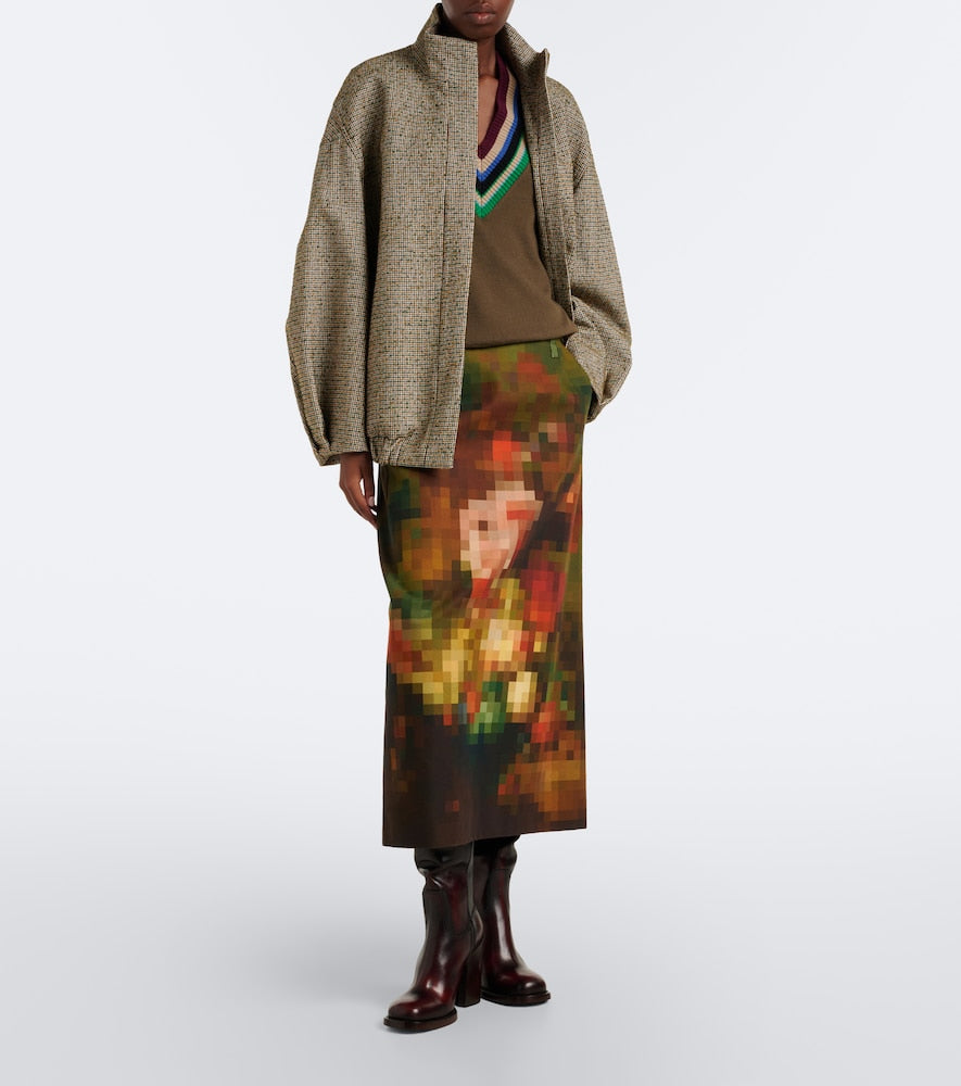 Dries Van Noten Leather over-the-knee boots - Brown Mid Heel Boots