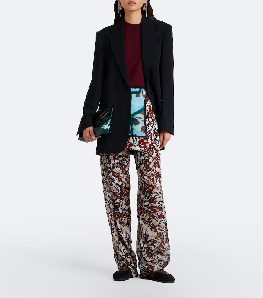 Dries Van Noten Suede and leather sneakers in Black - Low-Top Sneakers