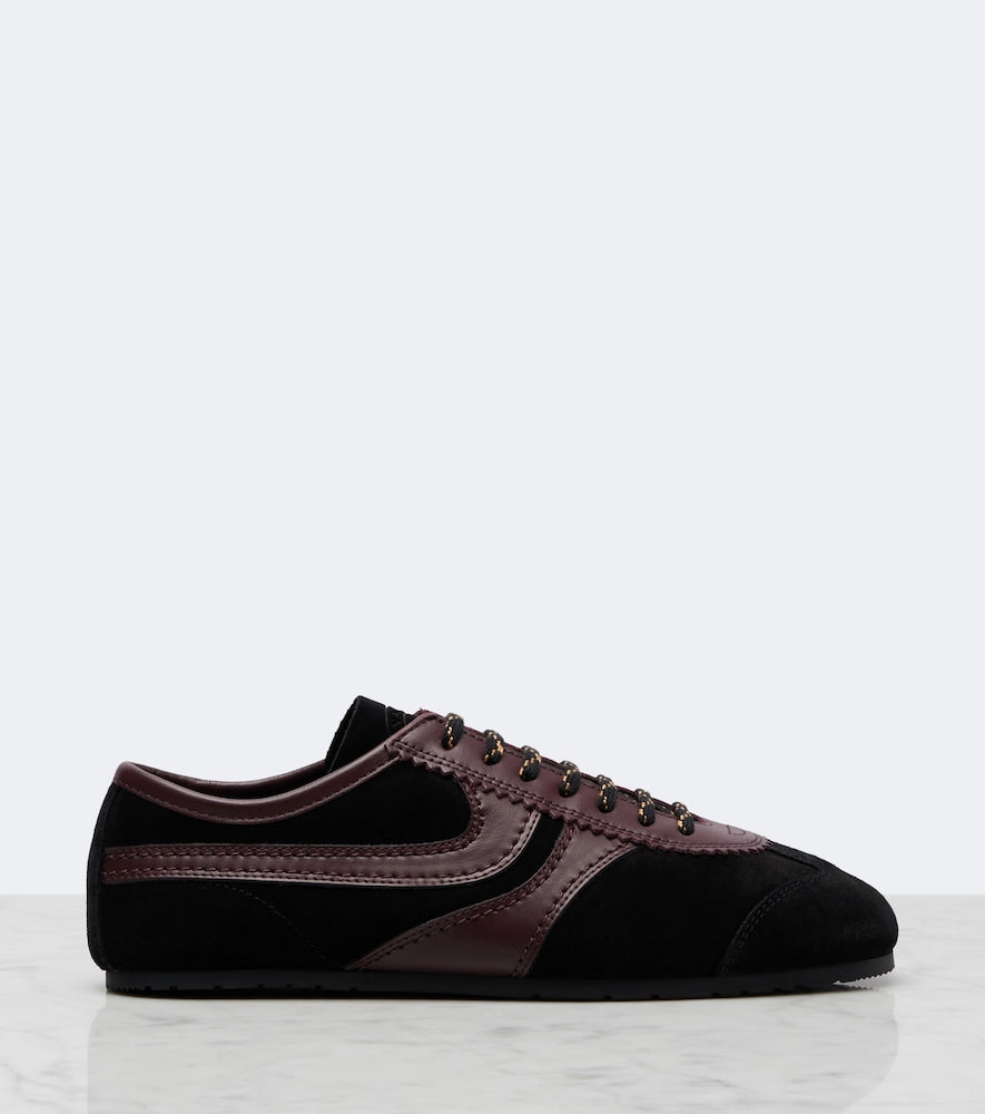 Dries Van Noten Suede and leather sneakers in Black - Low-Top Sneakers