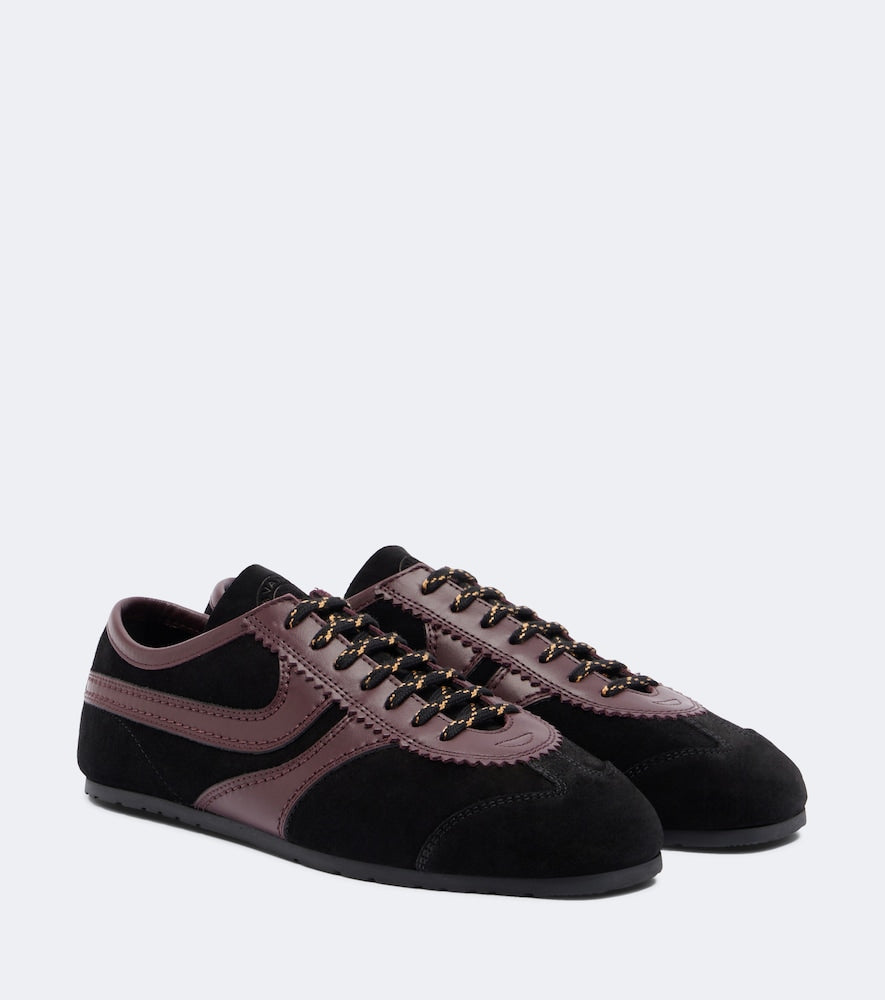 Dries Van Noten Suede and leather sneakers in Black - Low-Top Sneakers