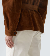Dunhill Belted suede field jacket
