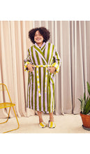 Dusen Dusen Sea Stripe Bathrobe in Purple