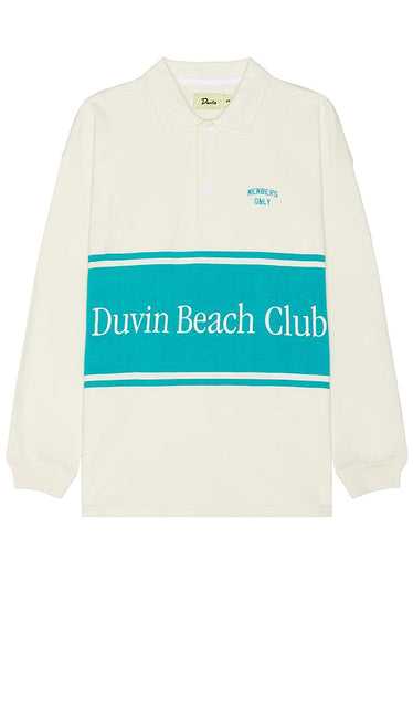 Duvin Design Members Only Rugby Polo in Beige - Duvin Design - Polo de rugby réservé aux membres - Beige - Duvin Design Members Only 米色橄榄球 Polo 衫 - Rugby-Poloshirt nur für Mitglieder von Duvin Design in Beige - Duvin Design Members Only 베이지색 럭비 폴로 - Polo da rugby per soli membri Duvin Design in beige