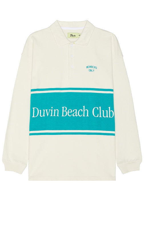 Duvin Design Members Only Rugby Polo in Beige - Duvin Design - Polo de rugby réservé aux membres - Beige - Duvin Design Members Only 米色橄榄球 Polo 衫 - Rugby-Poloshirt nur für Mitglieder von Duvin Design in Beige - Duvin Design Members Only 베이지색 럭비 폴로 - Polo da rugby per soli membri Duvin Design in beige
