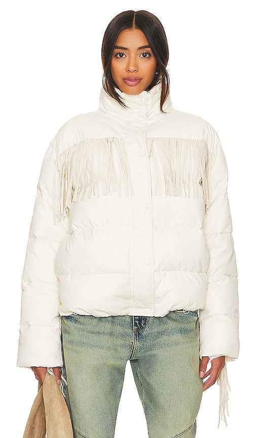 EAVES Olwen Puffer Jacket in Ivory