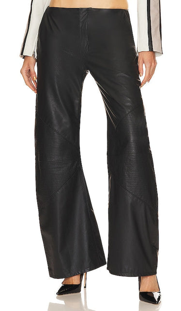 EB Denim Hollywood Frederic Leather Pants in Black - EB Denim - Hollywood Frederic - Pantalon en cuir noir - EB Denim Hollywood Frederic 黑色皮裤 - EB Denim Hollywood Frederic Lederhose in Schwarz - EB Denim 헐리우드 프레데릭 레더 팬츠블랙 색상 - Pantaloni in pelle EB Denim Hollywood Frederic in nero