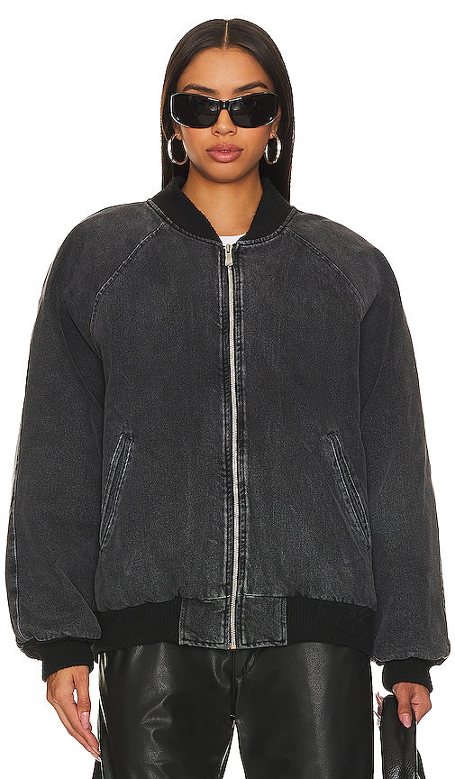 EB Denim Lombardi Zip Jacket in Black