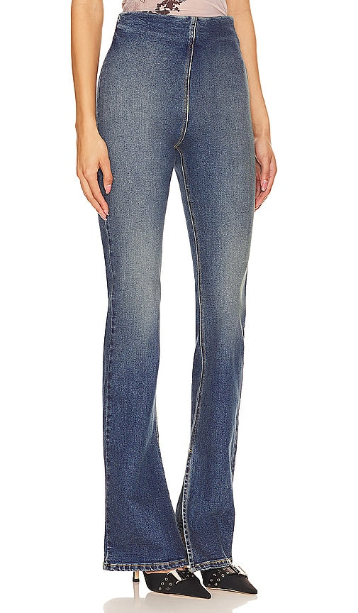 EB Denim Split Hem Jegging in Blue