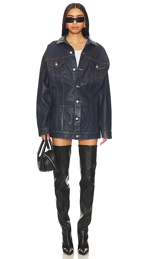 EB Denim Webster Mini Dress in Blue - EB Denim - Webster - Robe courte en bleu - EB 蓝色 Webster 牛仔迷你连衣裙 - EB Denim Webster Minikleid in Blau - EB Denim 웹스터 미니 드레스블루 색상 - Miniabito EB Denim Webster in blu