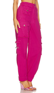 EB Denim X Revolve Cargos in Fuchsia