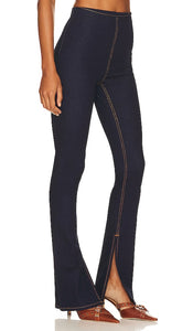 EB Denim Split Hem Jegging in Denim-Dark