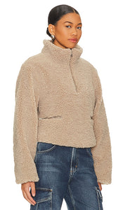 Ena Pelly Layla Teddy Pullover in Neutral