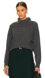 Equipment Mathilde Turtleneck Sweater in Charcoal - Équipement Pull à col roulé Mathilde en charbon de bois - Equipment Mathilde 木炭色高领毛衣 - Ausrüstung Mathilde Rollkragenpullover in Anthrazit - Equipment Mathilde 차콜 터틀넥 스웨터 - Maglione dolcevita Equipment Mathilde in carbone