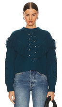 Equipment Amira Sweater in Blue - Équipement - Pull Amira en bleu - Equipment Amira 蓝色毛衣 - Ausrüstung Amira Pullover in Blau - Equipment Amira 스웨터블루 색상 - Maglione Equipment Amira in blu