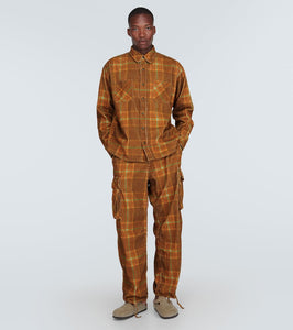 ERL Checked cotton corduroy shirt