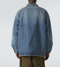 ERL Faux shearling-lined denim jacket