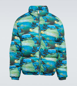 ERL Quilted printed down jacket