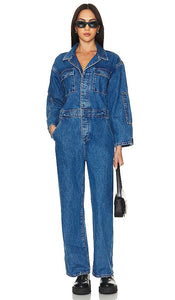 ETICA Larson Utility Jumpsuit in Blue - ETICA Combinaison utilitaire Larson en bleu - ETICA Larson 蓝色实用连身裤 - ETICA Larson Utility-Jumpsuit in Blau - ETICA Larson 유틸리티 점프수트블루 색상 - Tuta ETICA Larson Utility in blu